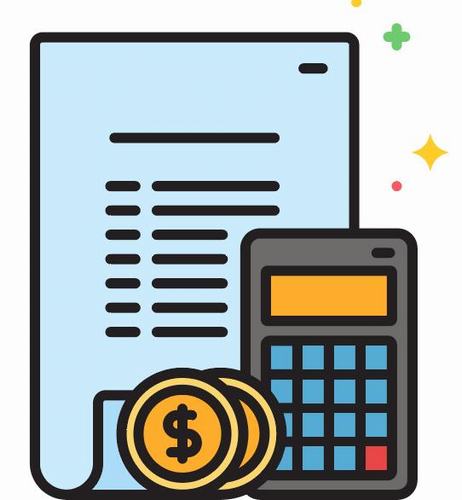 Budget accounting icons vector