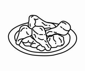 Buffalo wings vector