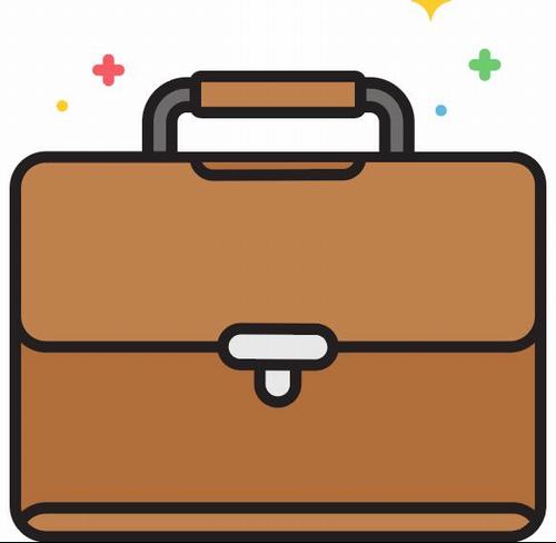 Business case icons vector