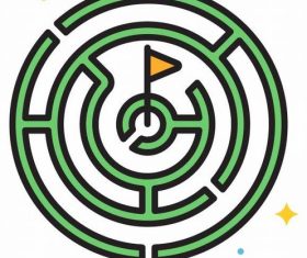 Challenge icons vector