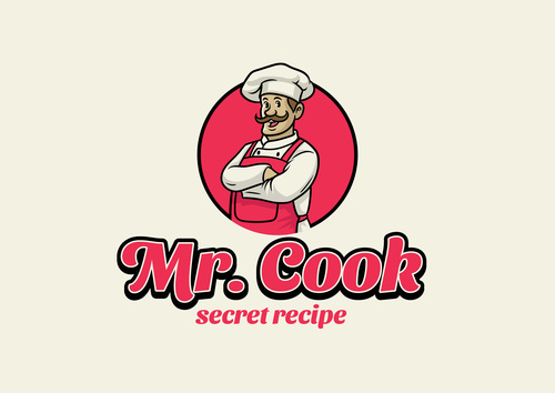 Chef vintage style icon vector