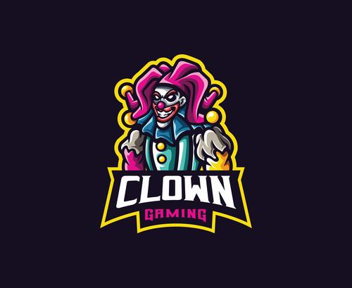 Clown cartoon icon vector