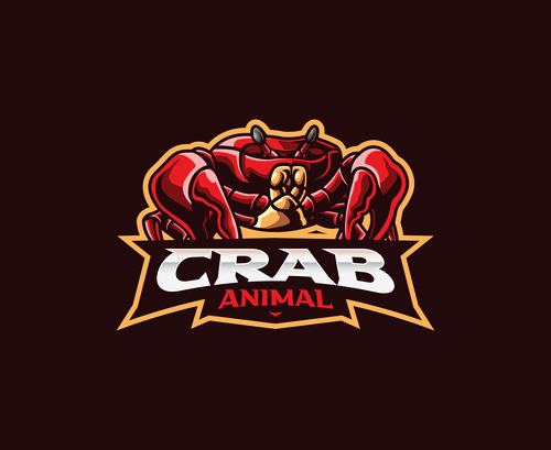 Crab icon vector