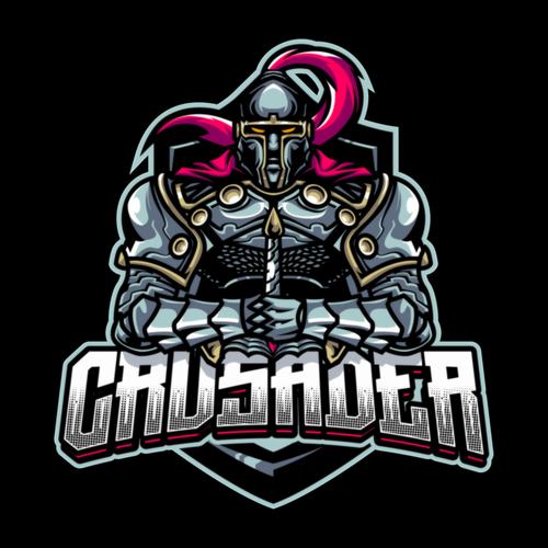 Crusader icon vector