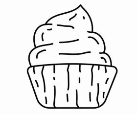 Cupcake vector