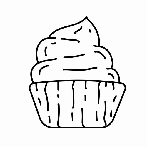 Cupcake vector