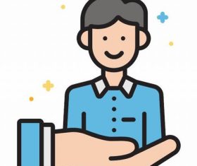 Customer retention icons vector