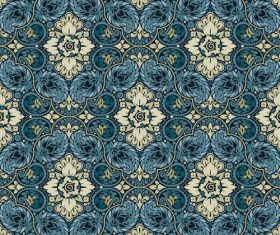 Dark blue beautiful decorative pattern vector