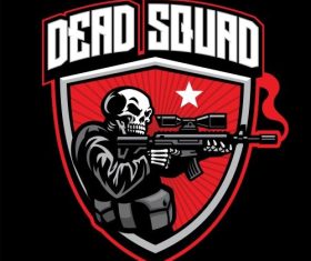Dead skull square sport cartoon icon vector