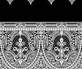 Decorative white pattern vector