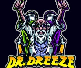 Dr dreeze icon vector