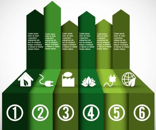 Eco infographics vector illustration