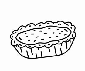 Egg tart vector
