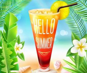 Enjoy the wonderful summer time vector