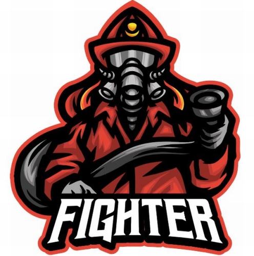 Fireman cartoon icon vector