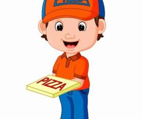 Food expressman vector