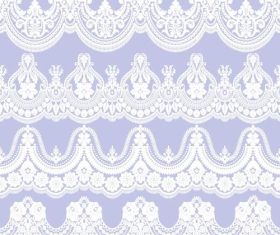 Four lace decorative pattern vector