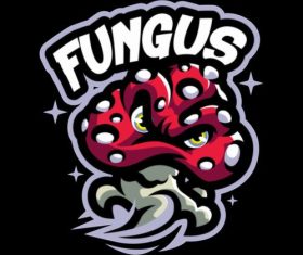 Fungus cartoon icon vector