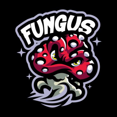 Fungus cartoon icon vector