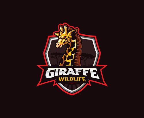 Giraffe icon vector