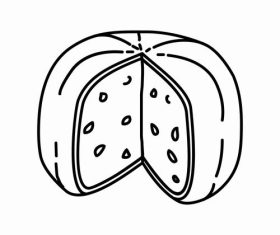 Gouda holland cheese vector