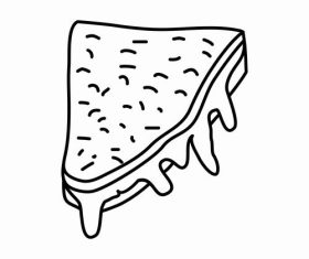 Grilled cheese vector