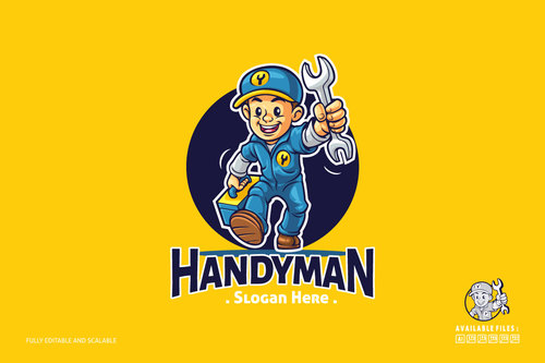 Handyman icon vector