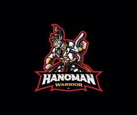 Hanoman cartoon icon vector