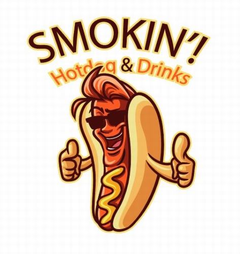 Hotdog cartoon icon vector