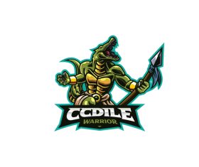 Humanoid crocodile icon vector