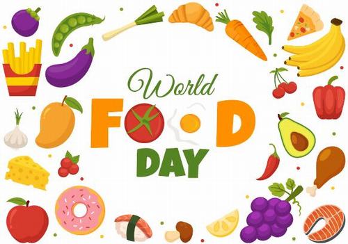 Illustration world food day vector