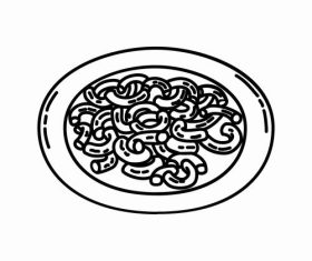 Macaroni pasta vector