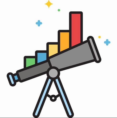 Market forecast icons vector
