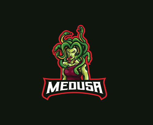 Medusa icon vector