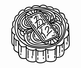 Mooncake vector
