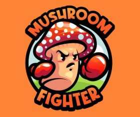 Mushroom cartoon icon vector