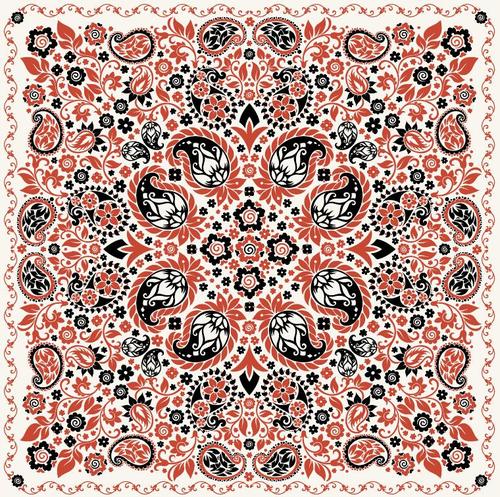 National style print decorative pattern vector