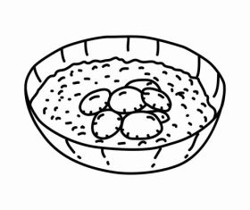 New england clam chowder vector