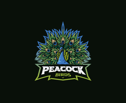 Peacock icon vector