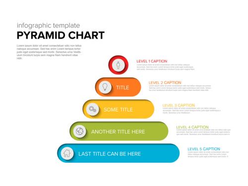 Pyramid chart infographic diagram vector