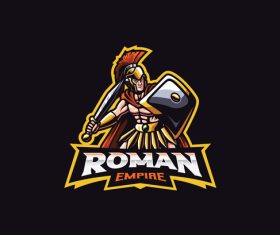 Roman empire cartoon icon vector