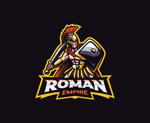 Roman empire cartoon icon vector