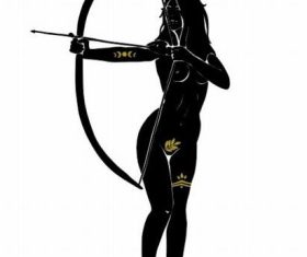 Sagittarius zodiac signs vector