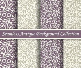 Seamless antique background collection vector