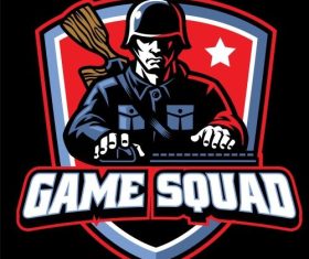Soldier army cartoon icon vector