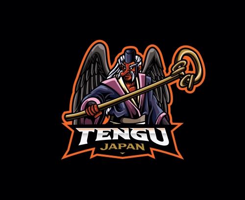 Tengu cartoon icon vector