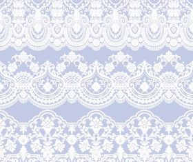 Three lace decorative patterns vector