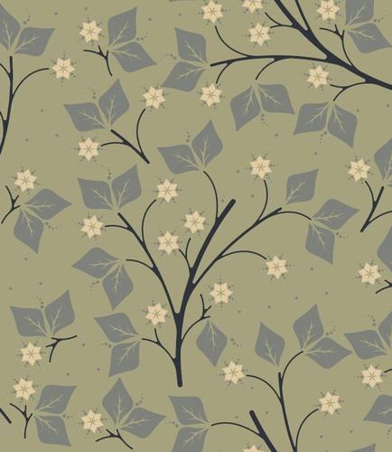 Vectors of plant background decorative patterns