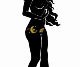 Virgo zodiac signs vector