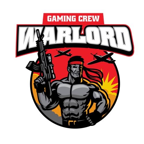 Warlord army cartoon icon vector